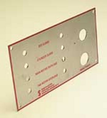 pool control panel mount on plate