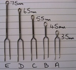 K Line and Platen Parts Lay Pin- 75mm o/a length 'E'